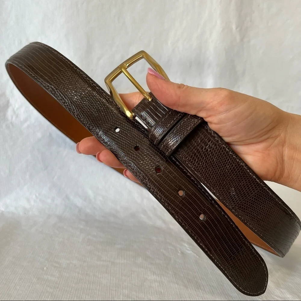 Byron Brown Genuine Lizard Leather Made in the USA